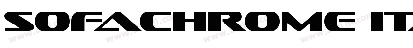 Sofachrome Italic字体转换